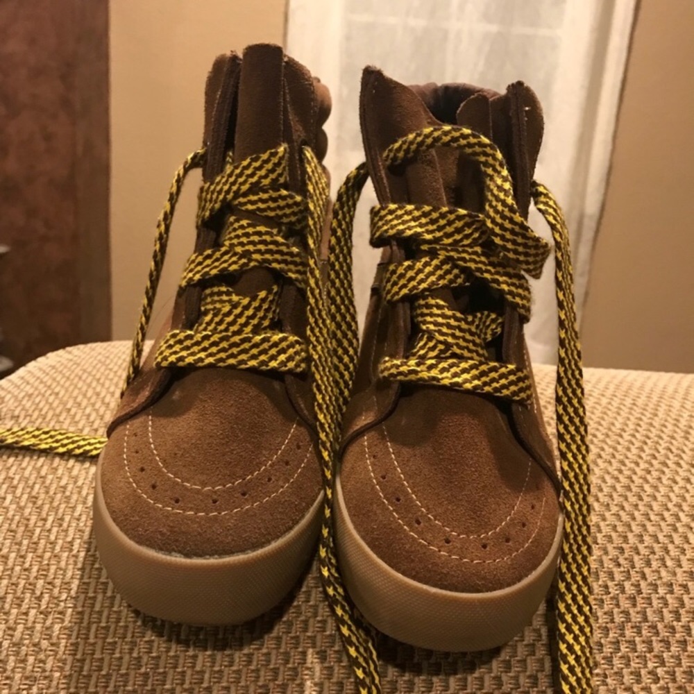 Brown vans wedges